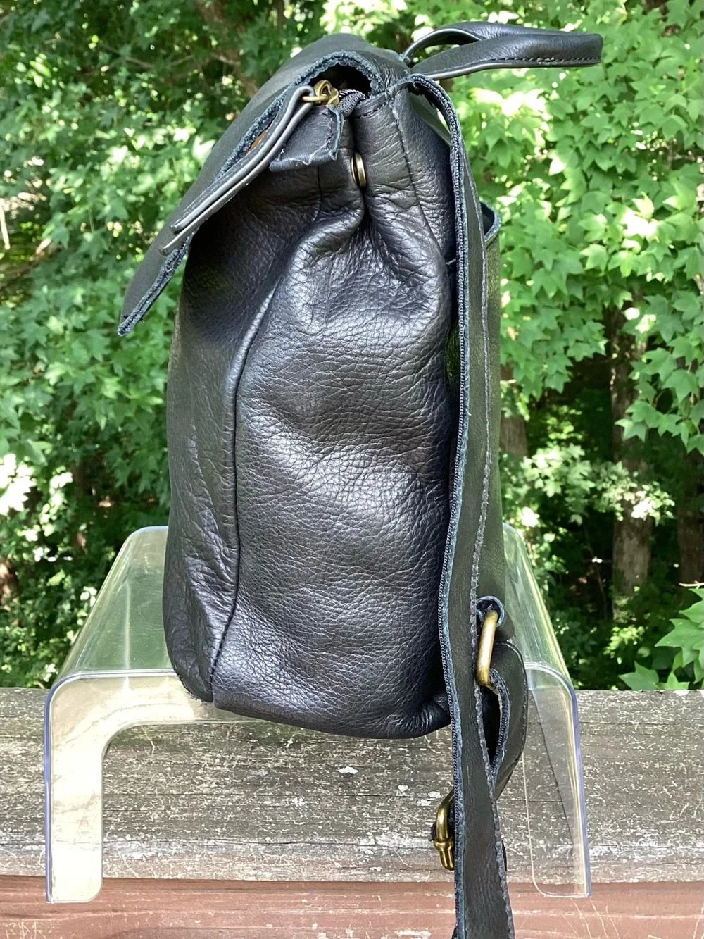 American Leather Co. black Liberty backpack like new